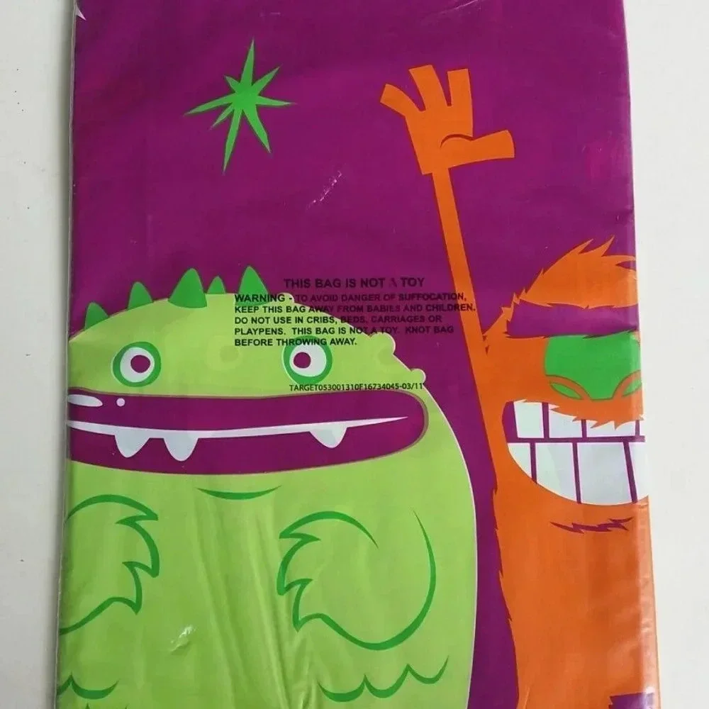 SPRITZ Party Supplies 2x Friendly Monster Table Cover 84